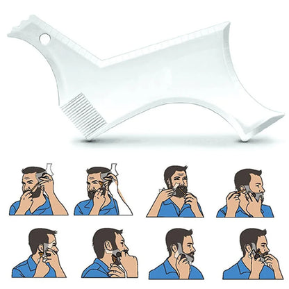 Vanilla 1pc Men Beard Shaping Styling Template Comb Men's