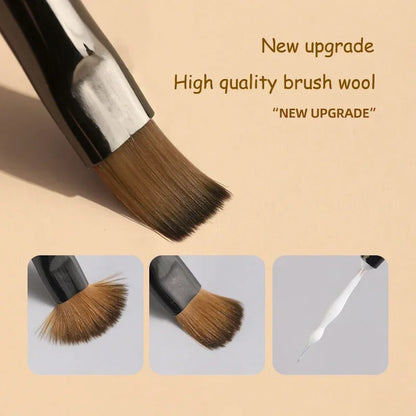 Vanilla 9PCS UV Gel Nail Brush Liner DIY Painting