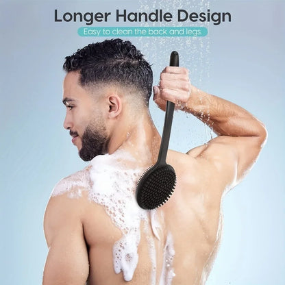 Soft Body Scrubber Shower Exfoliating Scrubs Long Handle