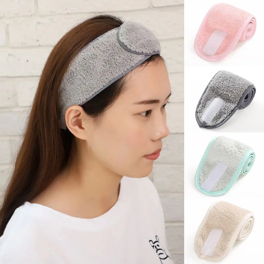 Vanilla Women Adjustable SPA Facial Headband Bath Makeup Hair