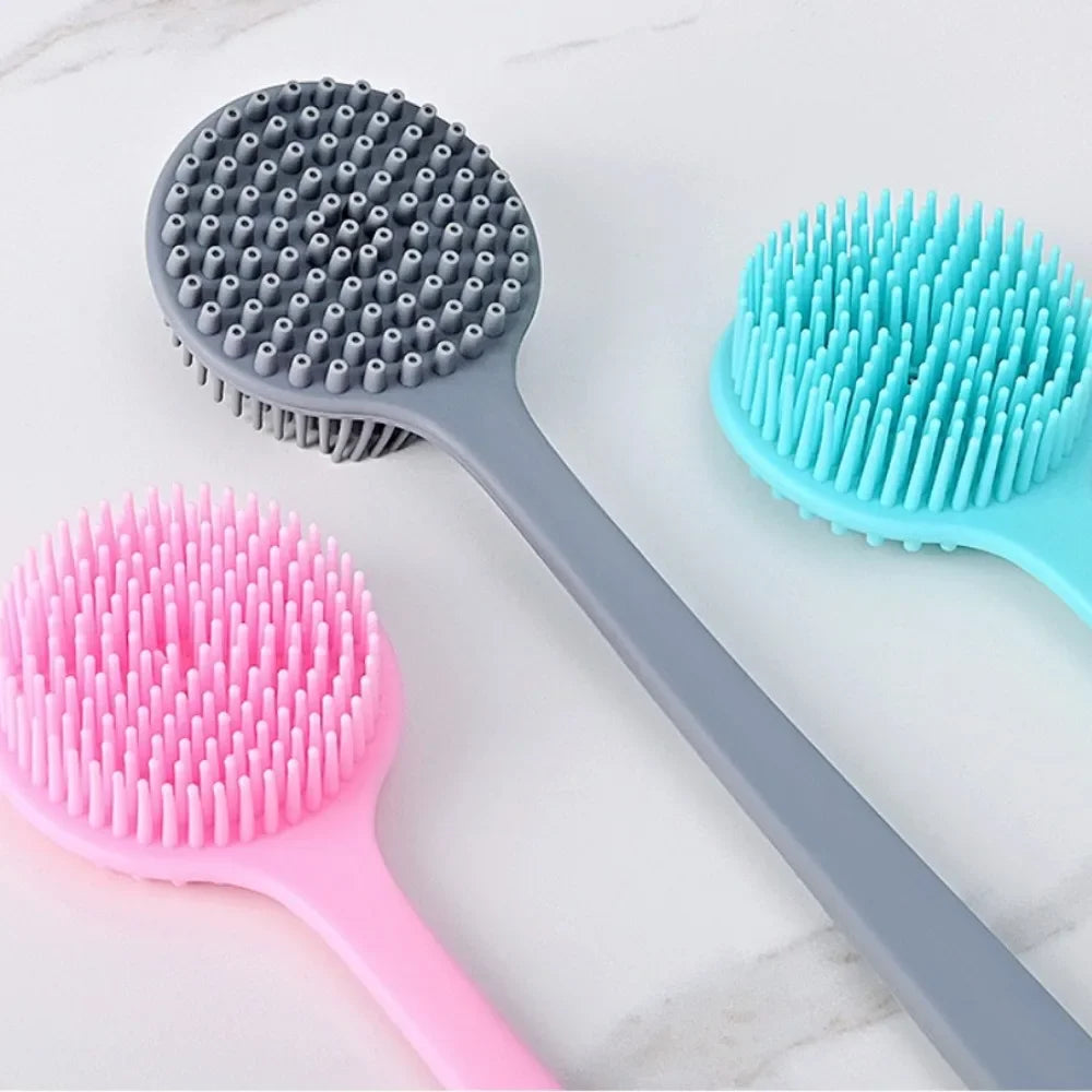 Soft Body Scrubber Shower Exfoliating Scrubs Long Handle