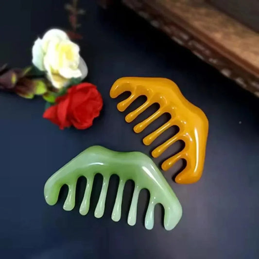 Vanila 1Pc Natural Resin Gua Sha Massage Comb